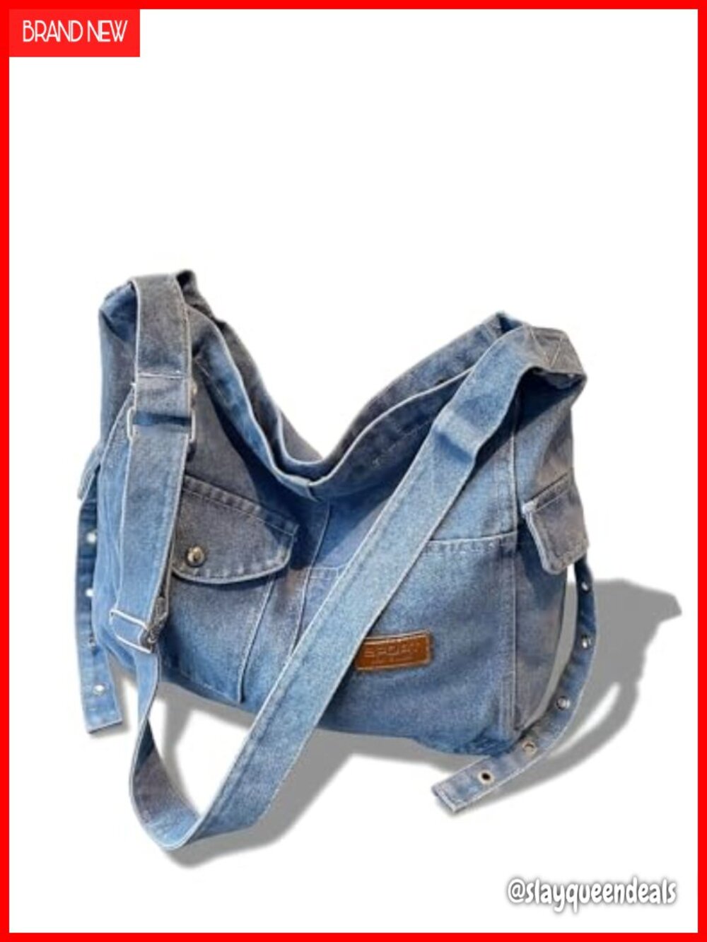 Denim Hobo Bag for Women Crossbody Purse Casual Tote